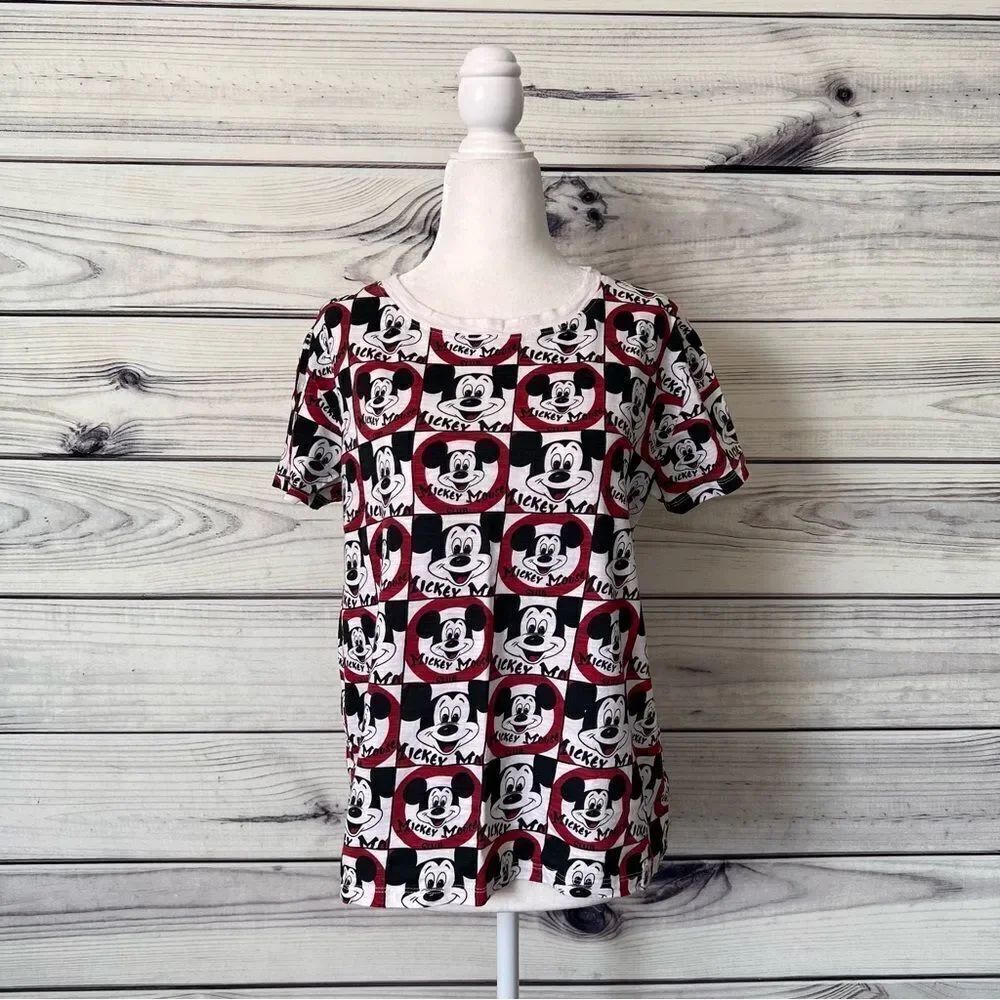 Disney Parks Mickey Mouse Patterned T-shirt